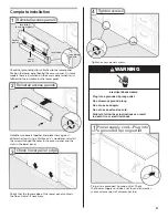 Предварительный просмотр 21 страницы Whirlpool Gold GU3200XTXY Installation Instructions Manual