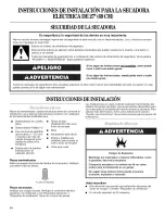 Предварительный просмотр 14 страницы Whirlpool Gold LEQ8611PG2 Installation Instructions Manual