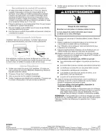 Предварительный просмотр 32 страницы Whirlpool Gold LEQ8611PG2 Installation Instructions Manual