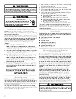 Preview for 4 page of Whirlpool Gold WFD193 Installation Instructions Manual