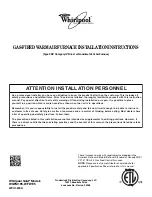 Whirlpool Gold WFD195 Installation Instructions Manual preview