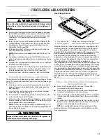 Предварительный просмотр 31 страницы Whirlpool Gold WGFD295 Installation Instructions Manual