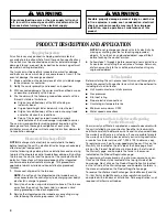 Preview for 4 page of Whirlpool Gold WGFM295 Installation Instructions Manual