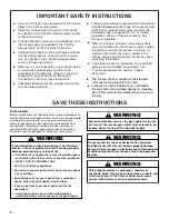 Preview for 2 page of Whirlpool Gold WGGE45 Installation Instructions Manual