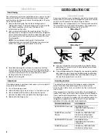 Предварительный просмотр 8 страницы Whirlpool GR2FHMXV User Instructions