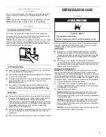 Предварительный просмотр 9 страницы Whirlpool GR2FHMXV User Instructions