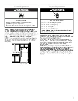 Preview for 3 page of Whirlpool GR2FHMXVY User Manual