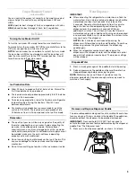 Предварительный просмотр 9 страницы Whirlpool GR2SHWXPB0 User Instructions