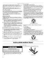 Предварительный просмотр 4 страницы Whirlpool GR563LXS Installation Instructions Manual