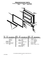 Предварительный просмотр 13 страницы Whirlpool GR9FHMXVB - 19 Cubic Foot Parts Manual