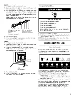 Предварительный просмотр 5 страницы Whirlpool GS2KVAXVS User Instructions