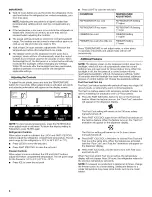 Предварительный просмотр 6 страницы Whirlpool GS2KVAXVS00 User Instructions