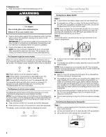 Предварительный просмотр 8 страницы Whirlpool GS2KVAXVS03 User Instructions