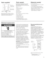 Preview for 3 page of Whirlpool GS470LEMB1 Installation Instructions Manual