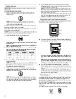 Предварительный просмотр 8 страницы Whirlpool GS6NHAXV User Instructions