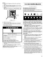 Предварительный просмотр 21 страницы Whirlpool GS6NHAXV User Instructions