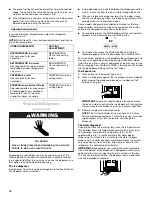 Preview for 10 page of Whirlpool GS6SHANLB00 Use & Care Manual