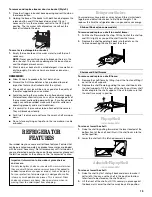 Preview for 13 page of Whirlpool GS6SHANLB00 Use & Care Manual