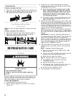 Preview for 16 page of Whirlpool GS6SHANLB00 Use & Care Manual