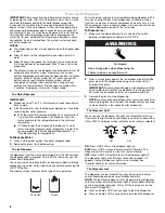 Preview for 6 page of Whirlpool  GSC25C4EYW User Instructions