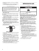 Preview for 8 page of Whirlpool  GSC25C4EYW User Instructions