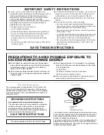 Preview for 4 page of Whirlpool GSC309 Use And Care Manual