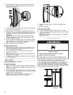 Предварительный просмотр 6 страницы Whirlpool  GSF26C4EXT User Manual