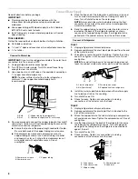 Предварительный просмотр 8 страницы Whirlpool  GSF26C4EXT User Manual