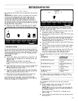 Предварительный просмотр 11 страницы Whirlpool  GSF26C4EXT User Manual