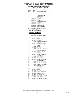 Предварительный просмотр 2 страницы Whirlpool GSQ9612KQ0 Parts List