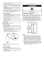 Предварительный просмотр 6 страницы Whirlpool GSS30C6EYB02 User Instructions