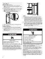 Предварительный просмотр 6 страницы Whirlpool GSS30C7EYB User Instructions