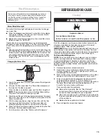 Предварительный просмотр 15 страницы Whirlpool GSS30C7EYB User Instructions