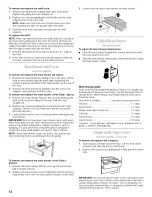 Предварительный просмотр 12 страницы Whirlpool GT22DKXGW01 Use & Care Manual