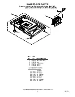 Предварительный просмотр 6 страницы Whirlpool GT4175SPB0 Parts List