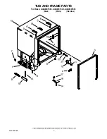Предварительный просмотр 7 страницы Whirlpool GU2200XTSB3 Parts List