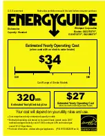 Whirlpool GU2275XTVY - 24" Wide Energy ST Energy Manual preview
