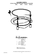 Предварительный просмотр 5 страницы Whirlpool GU2300XTS Parts List