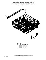 Предварительный просмотр 11 страницы Whirlpool GU2300XTS Parts List