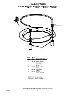 Предварительный просмотр 5 страницы Whirlpool GU2455XTSB1 Parts List