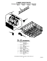 Предварительный просмотр 14 страницы Whirlpool GU2455XTSB1 Parts List