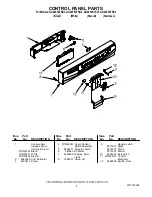 Предварительный просмотр 2 страницы Whirlpool GU2455XTSB3 Parts List