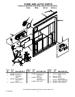 Предварительный просмотр 3 страницы Whirlpool GU2455XTSB3 Parts List