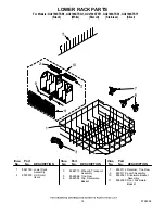 Предварительный просмотр 14 страницы Whirlpool GU2700XTSB1 Parts List
