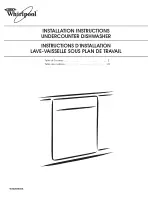 Whirlpool GU3000XTXB2 Installation Instructions Manual предпросмотр