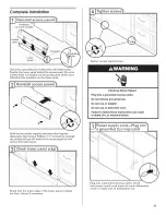 Предварительный просмотр 69 страницы Whirlpool GU3000XTXB2 Installation Instructions Manual