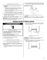 Предварительный просмотр 21 страницы Whirlpool GU3100XTVB0 Installation Instructions Manual