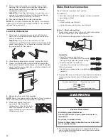 Предварительный просмотр 12 страницы Whirlpool GU3600XTV Installation Instructions Manual