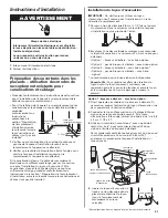 Предварительный просмотр 21 страницы Whirlpool GU3600XTV Installation Instructions Manual