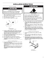 Preview for 7 page of Whirlpool  GW397LXUS Installation Instructions Manual